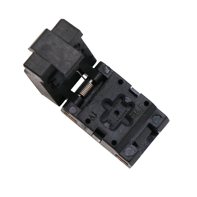 lga16pin-0.5mm-3*4.5mm-0010-knl塑胶翻盖芯片测试座socket